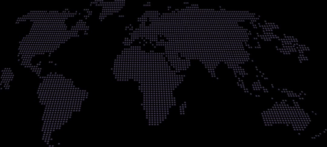 Worldwide delivery map